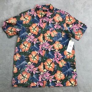 Hurley Men's Rincon Short Sleeve Button Down Size M New